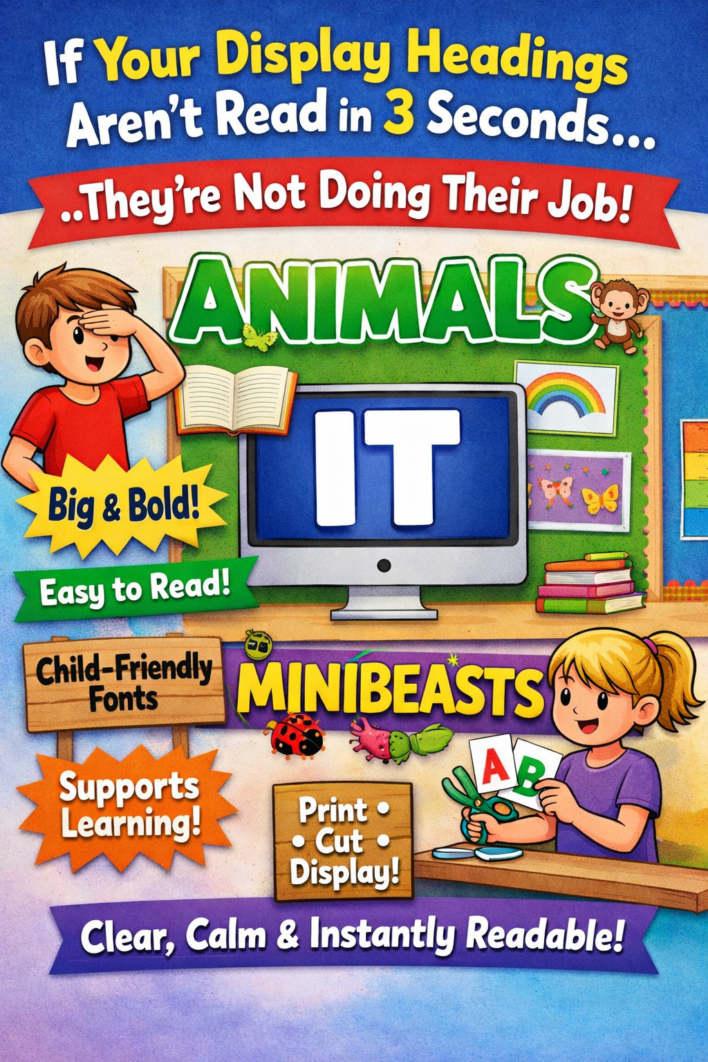 If Your Display Headings Aren’t Read in 3 Seconds… They’re Not Doing Their Job.