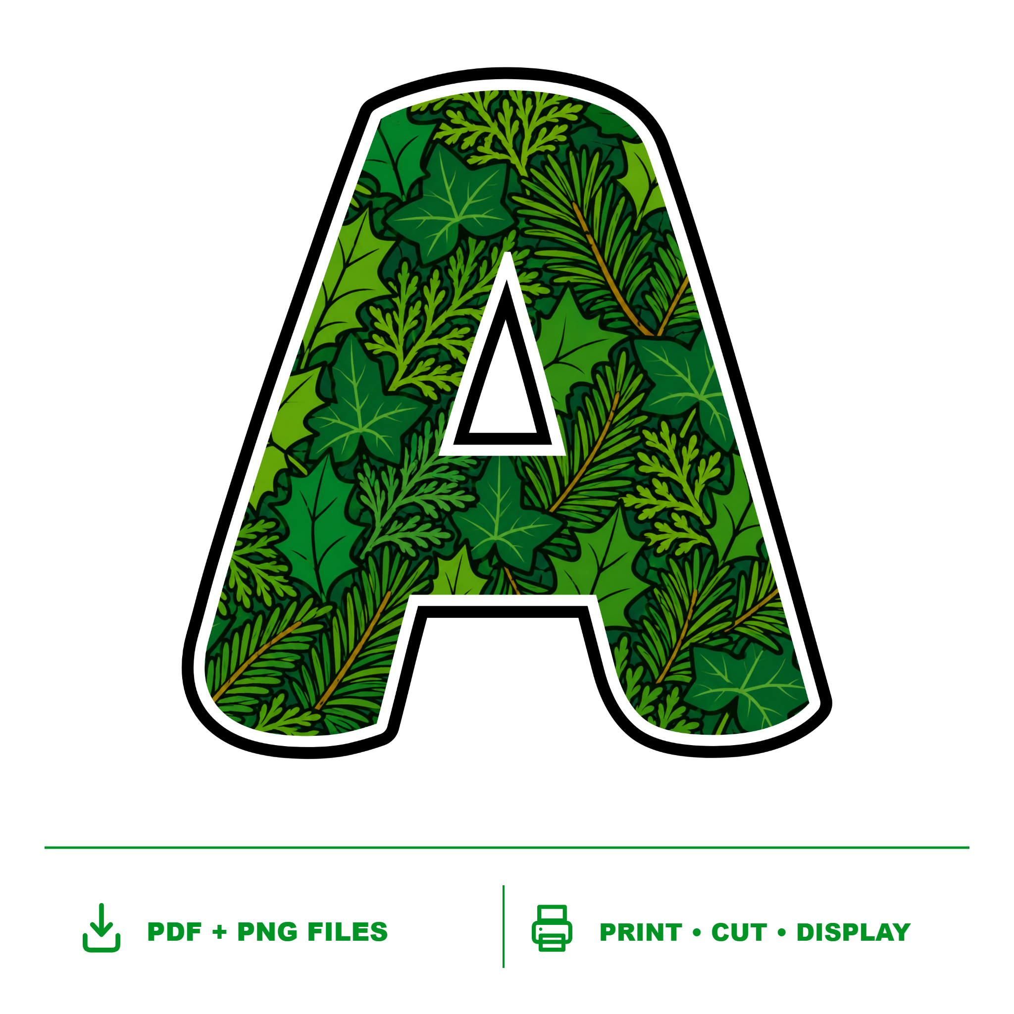Evergreen Display Lettering Pack - Set 01 - Uppercase A-Z