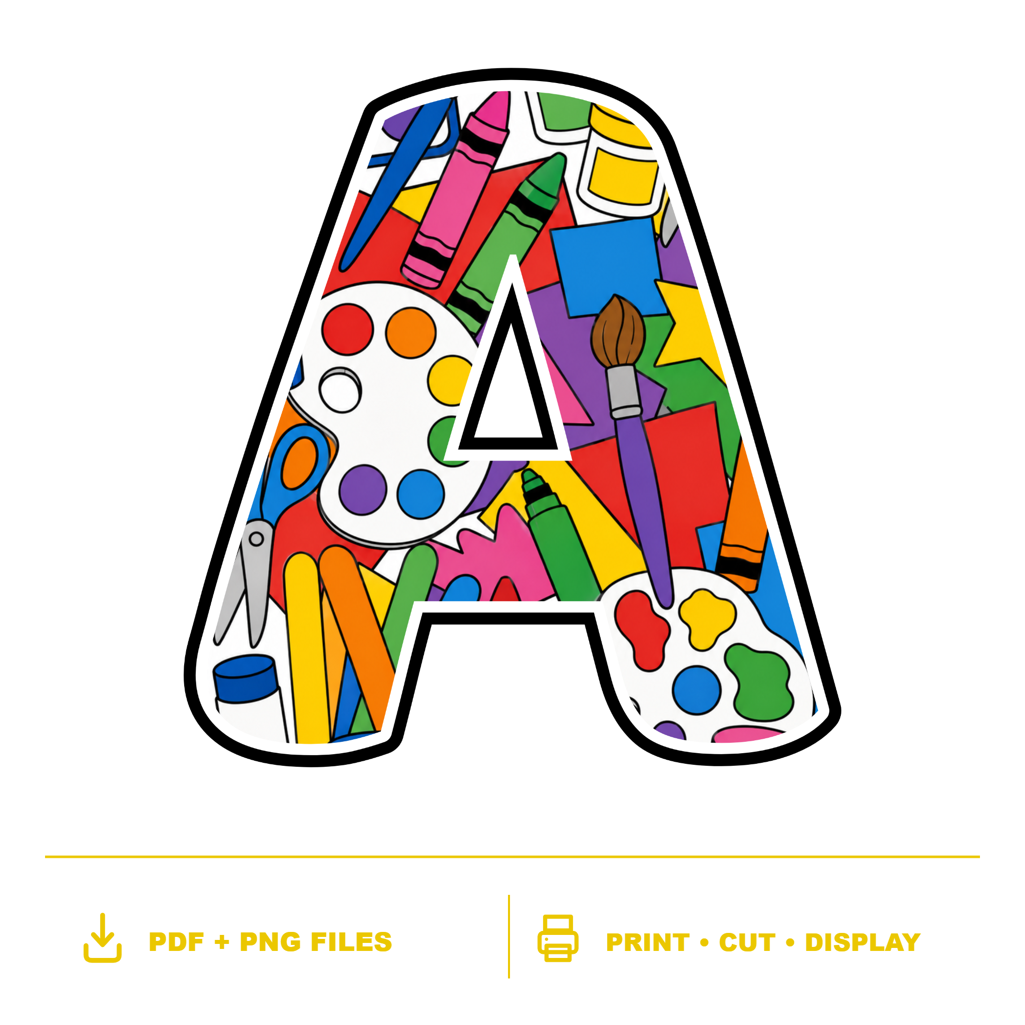 Creative Classroom Display Lettering Pack - Set 01 - Uppercase A-Z
