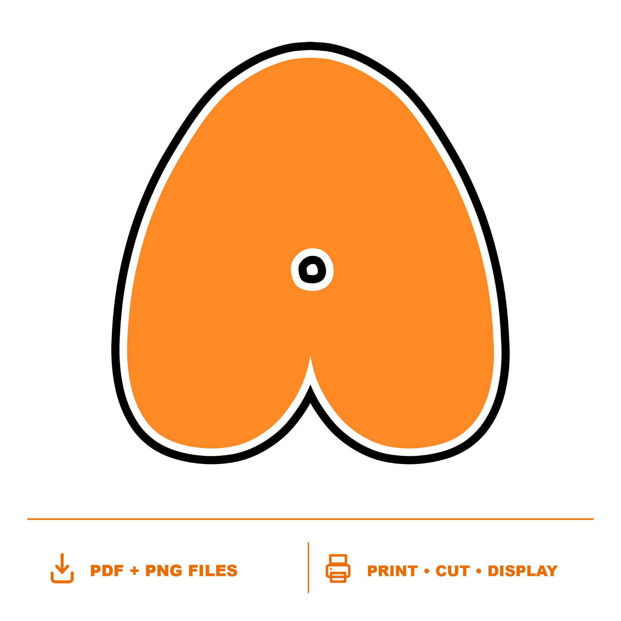 Orange Display Lettering Pack - Set 02 - Uppercase A-Z