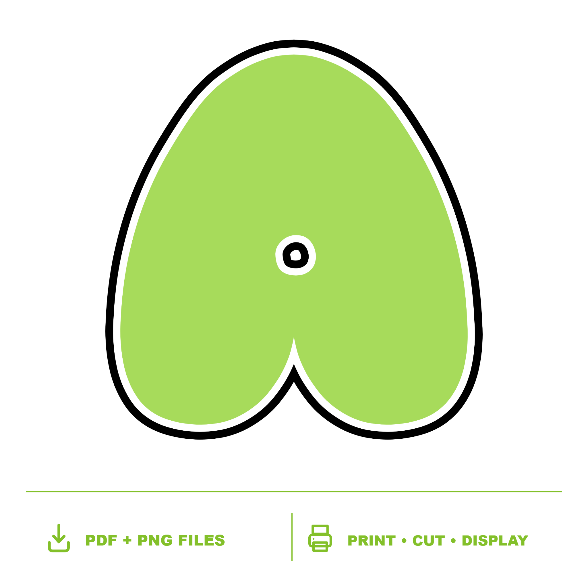 Lime Display Lettering Pack - Set 02 - Uppercase A-Z