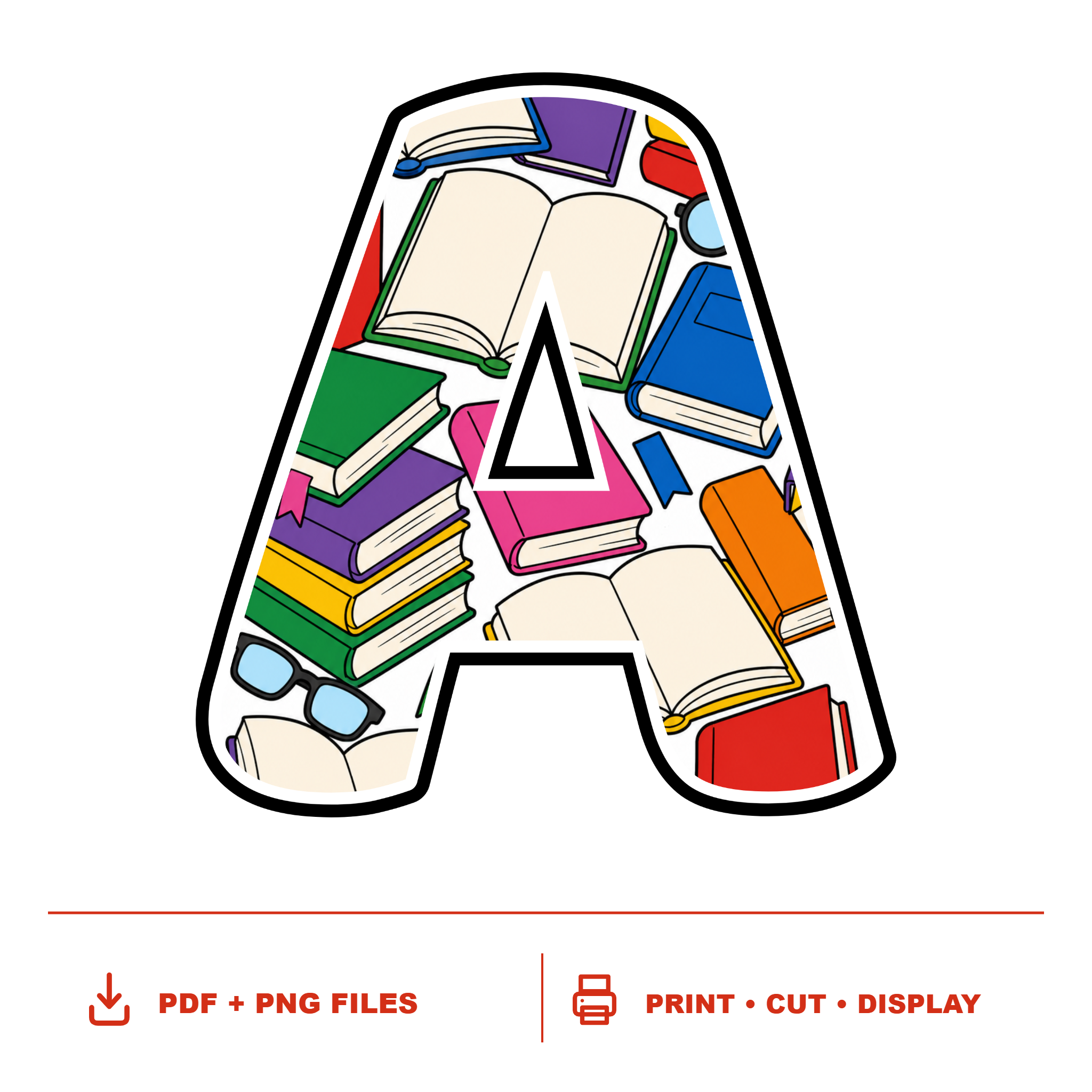 Bright Books Display Lettering Pack - Set 01 - Uppercase A-Z
