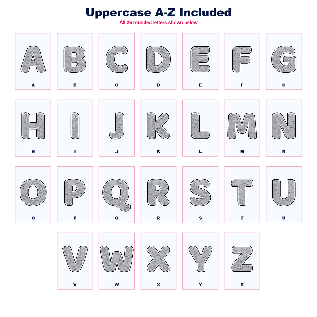 Metal Display Lettering Pack - Set 01 - Uppercase A-Z