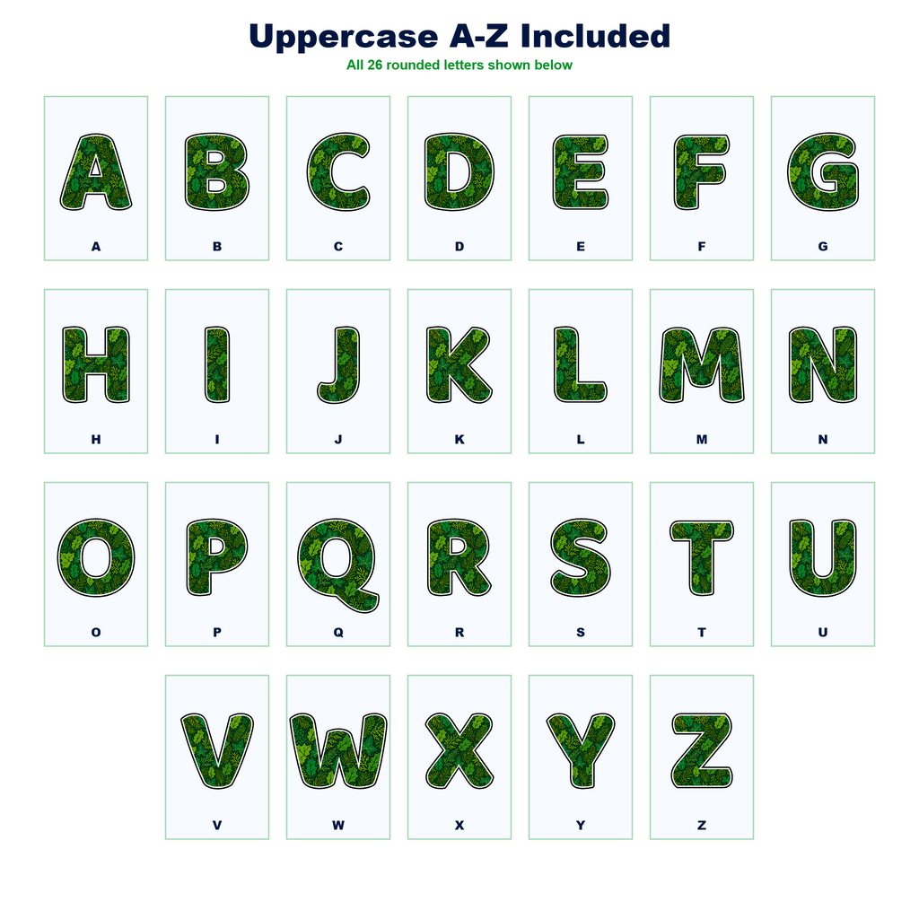 Evergreen Display Lettering Pack - Set 01 - Uppercase A-Z