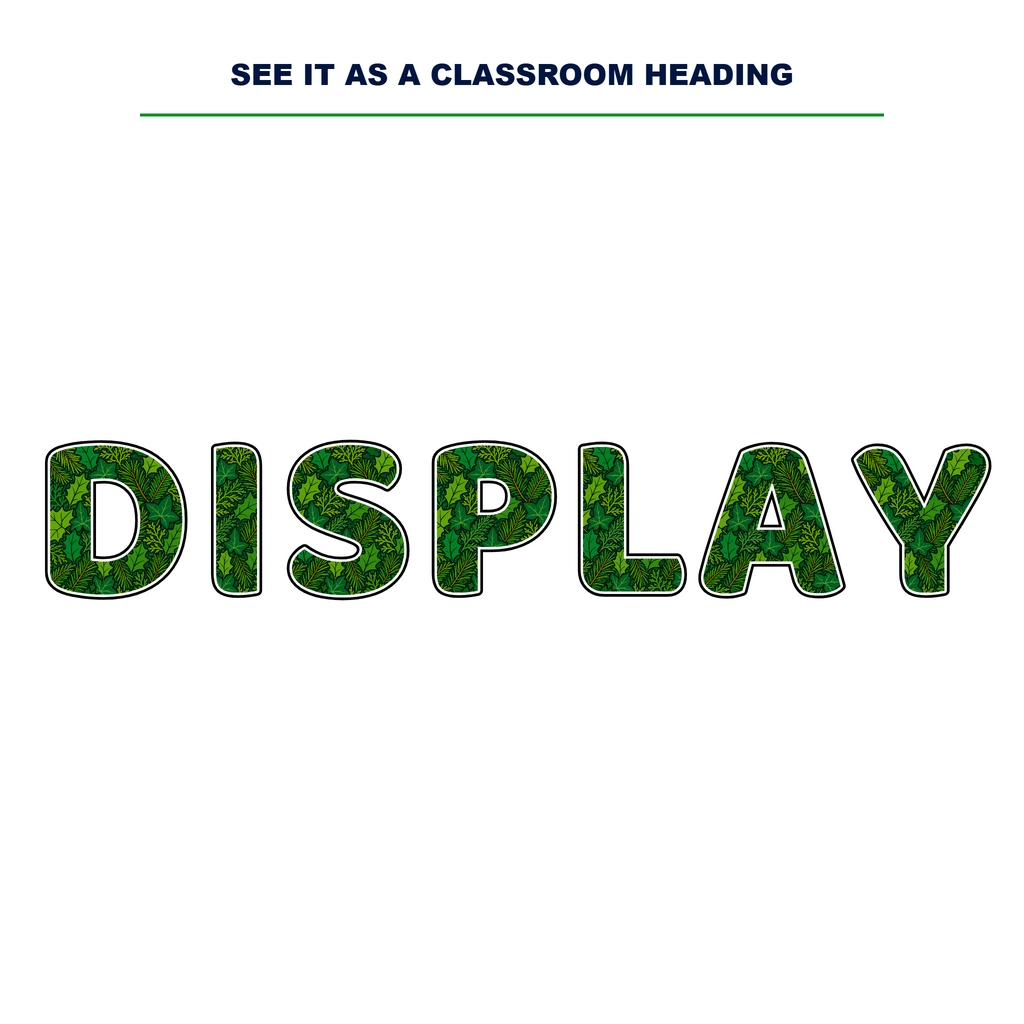 Evergreen Display Lettering Pack - Set 01 - Uppercase A-Z