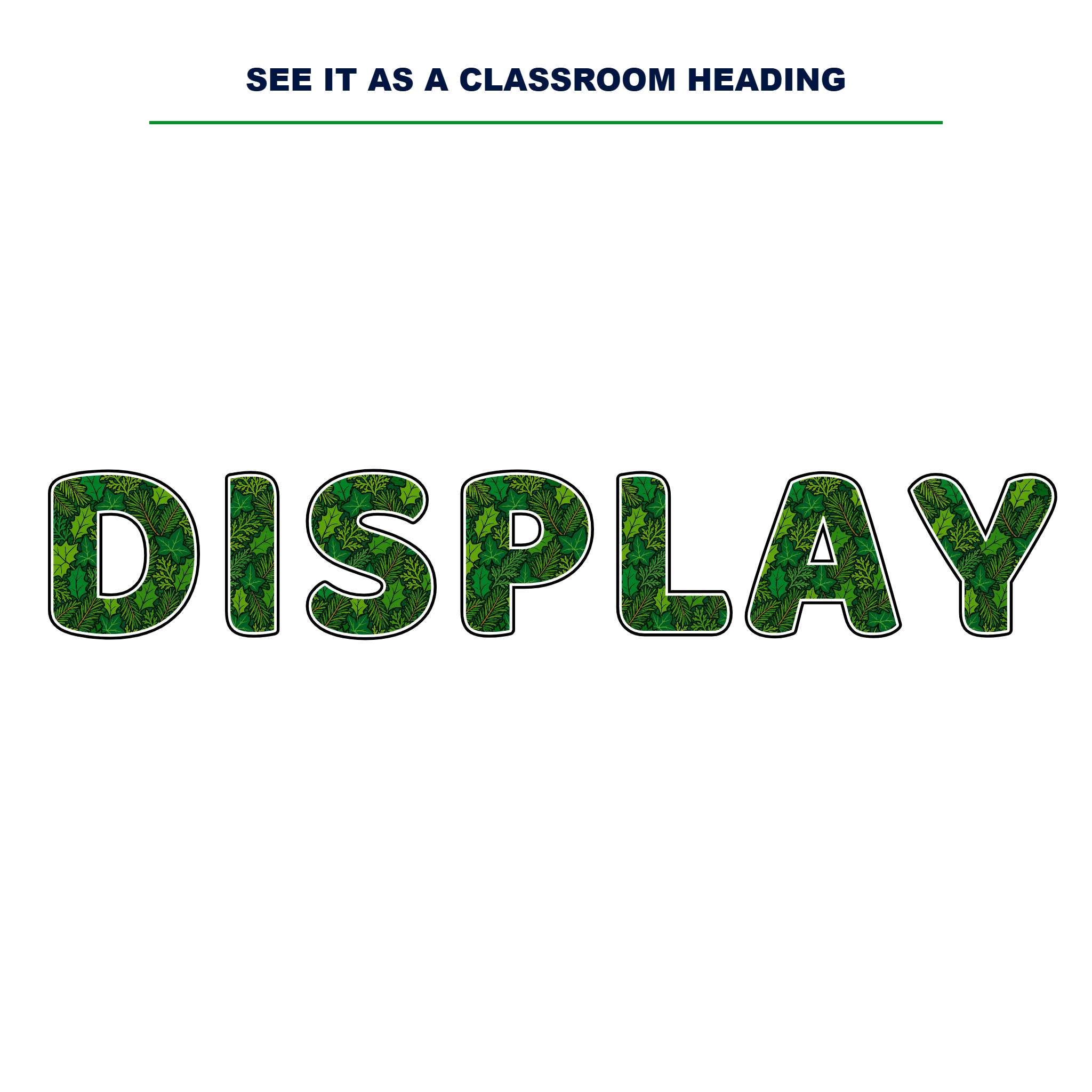 Evergreen Display Lettering Pack - Set 01 - Uppercase A-Z