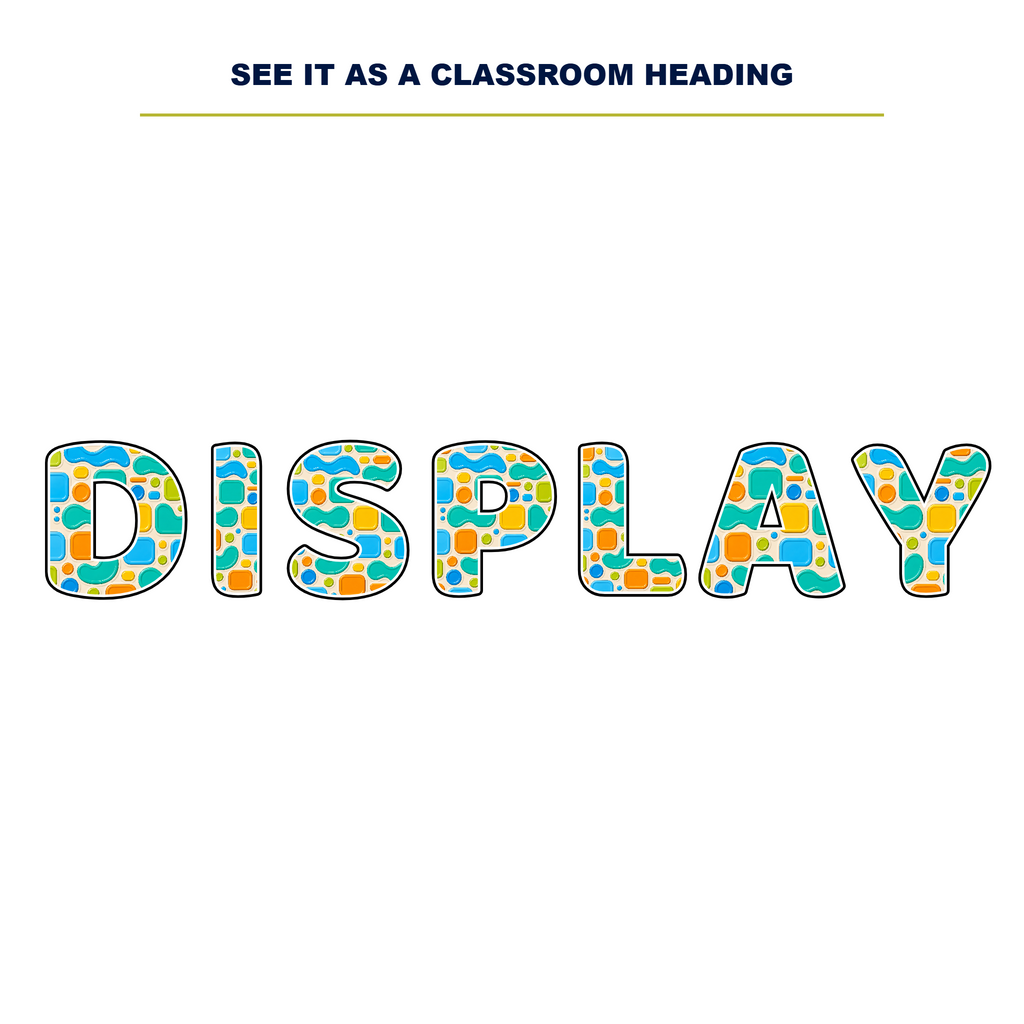 Plastic Display Lettering Pack - Set 01 - Uppercase A-Z