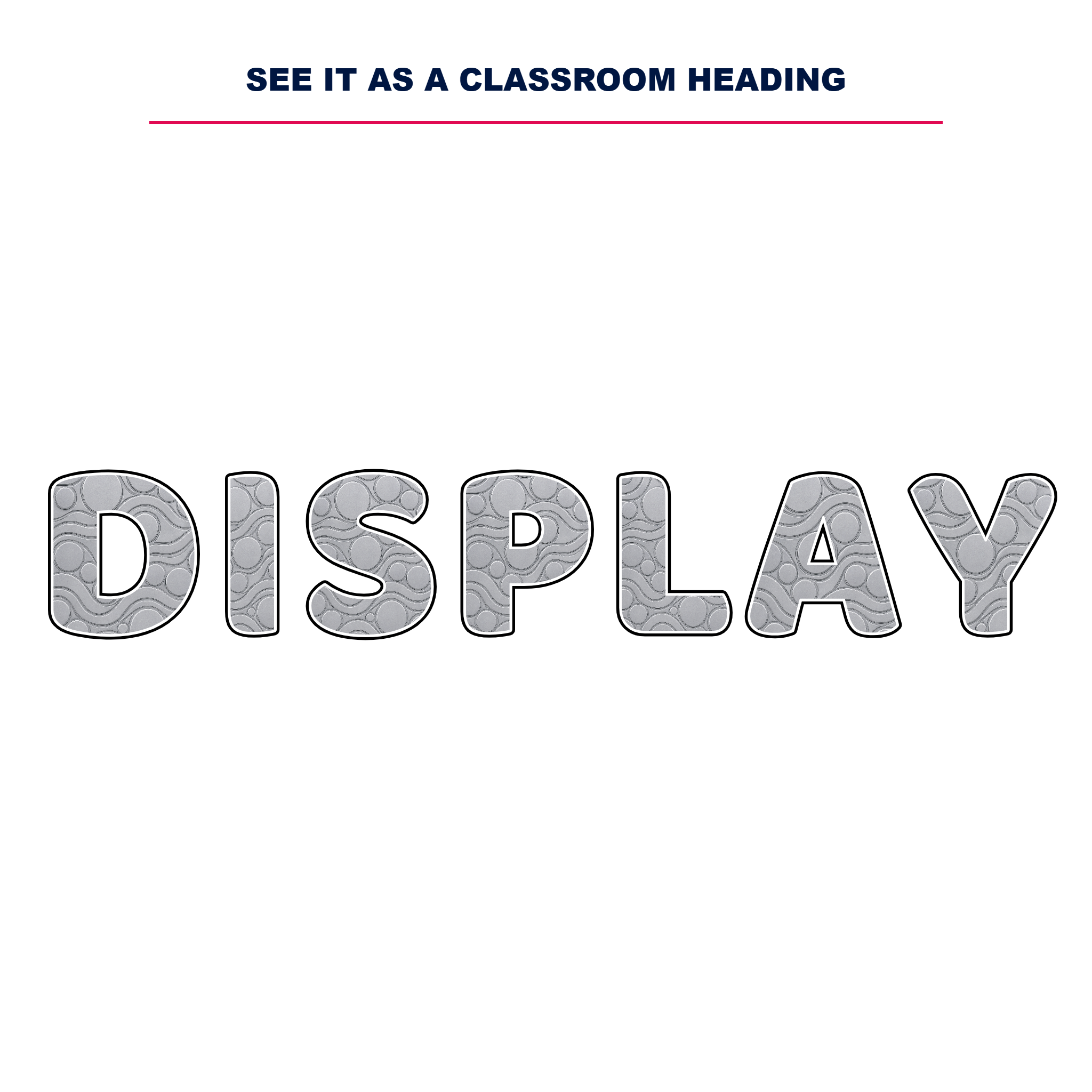 Metal Display Lettering Pack - Set 01 - Uppercase A-Z