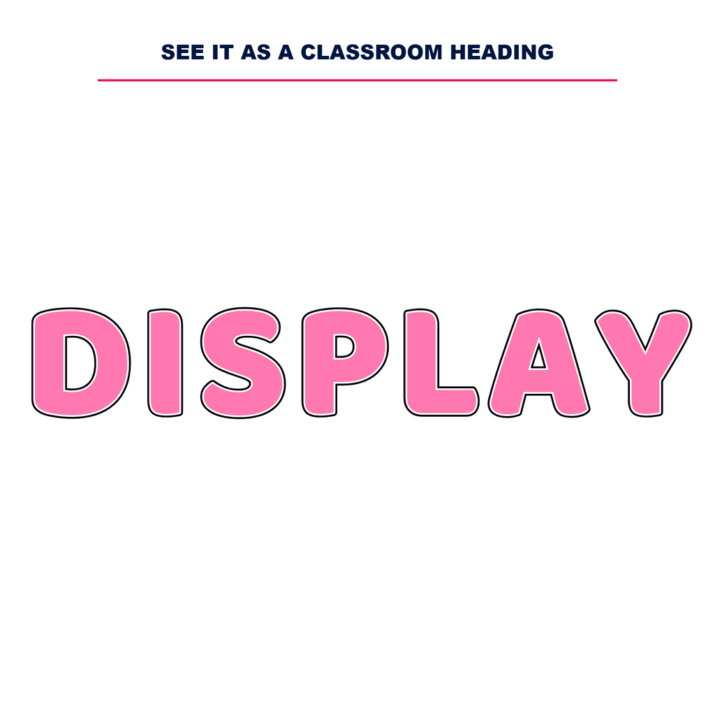 Light Pink Display Lettering Pack - Set 01 - Uppercase A-Z