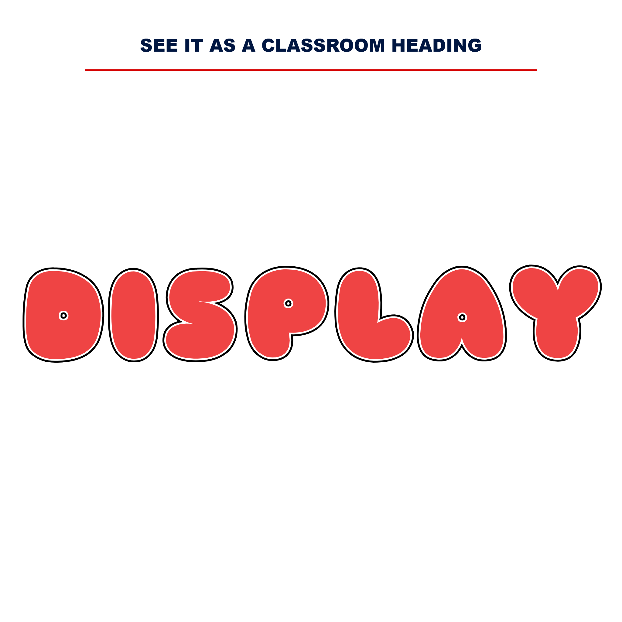 Red Display Lettering Pack - Set 02 - Uppercase A-Z
