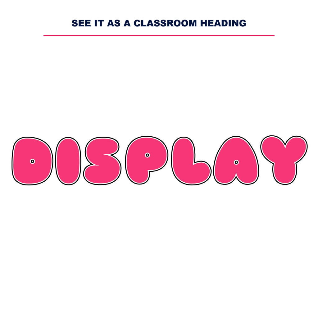Pink Display Lettering Pack - Set 02 - Uppercase A-Z