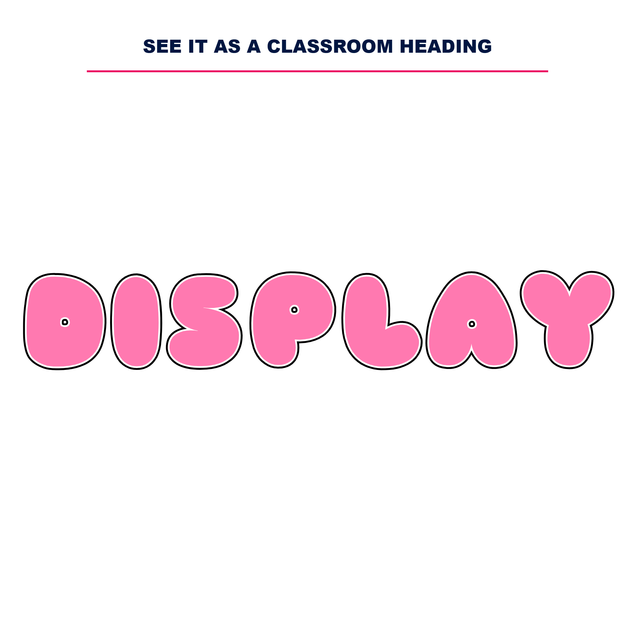 Light Pink Display Lettering Pack - Set 02 - Uppercase A-Z