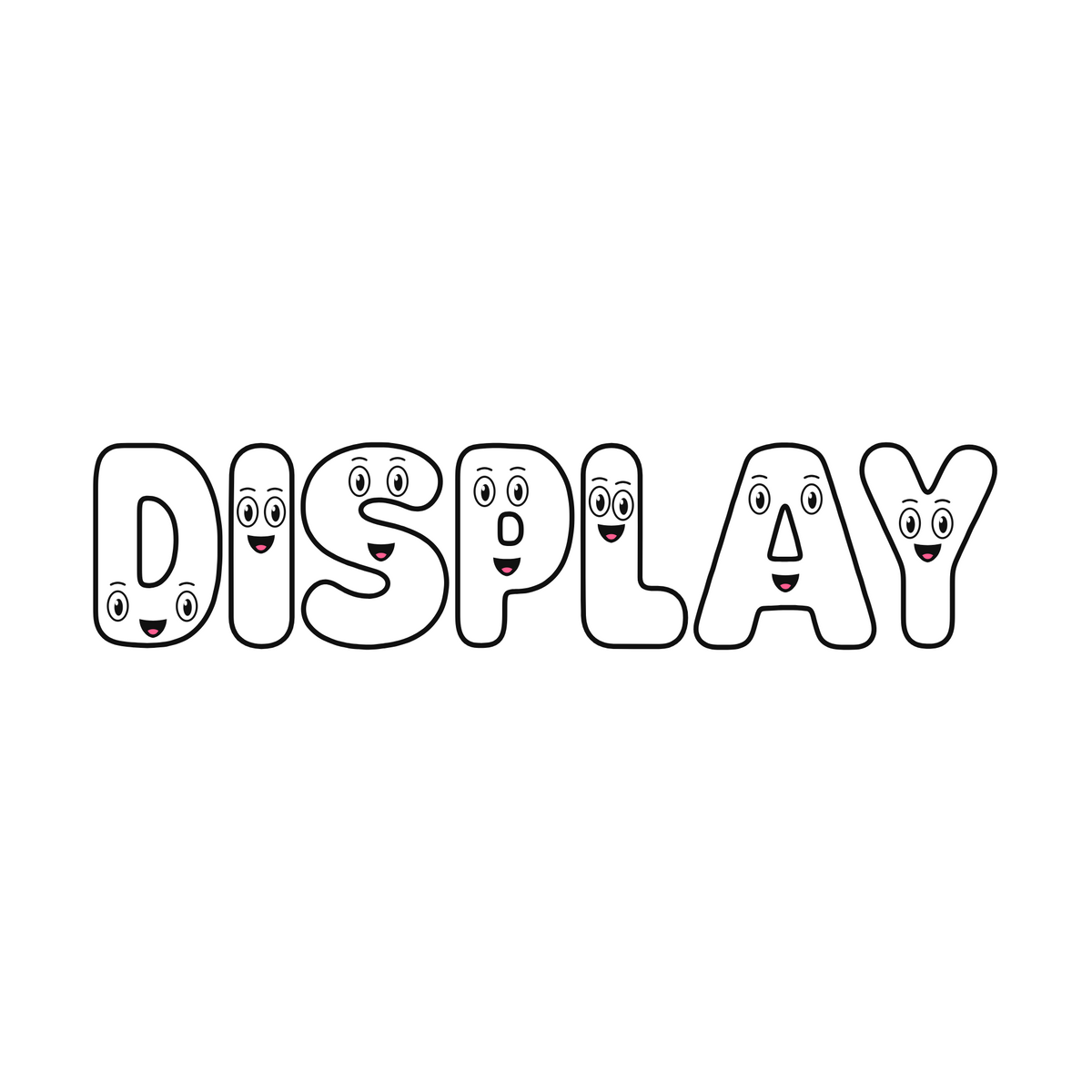 White Character Display Lettering Pack - Uppercase A–Z