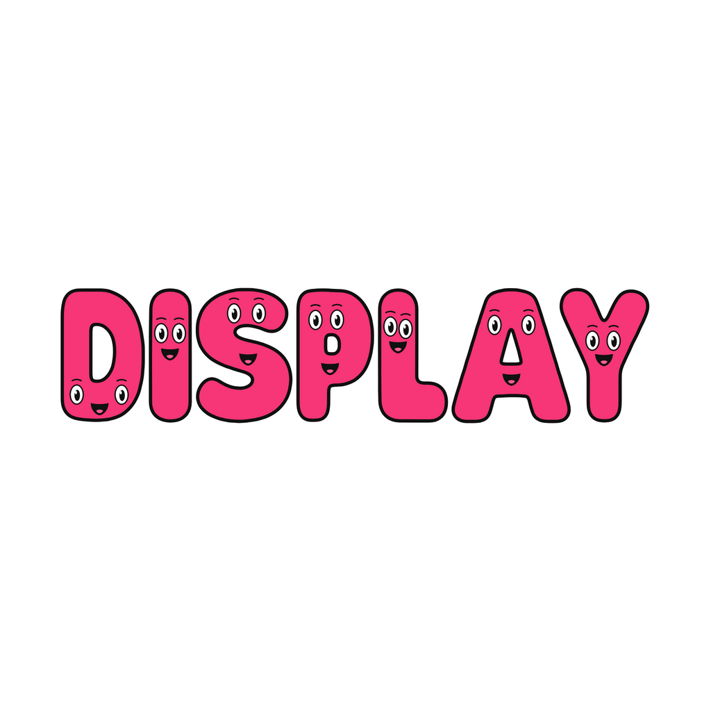 Pink Character Display Lettering Pack - Uppercase A–Z