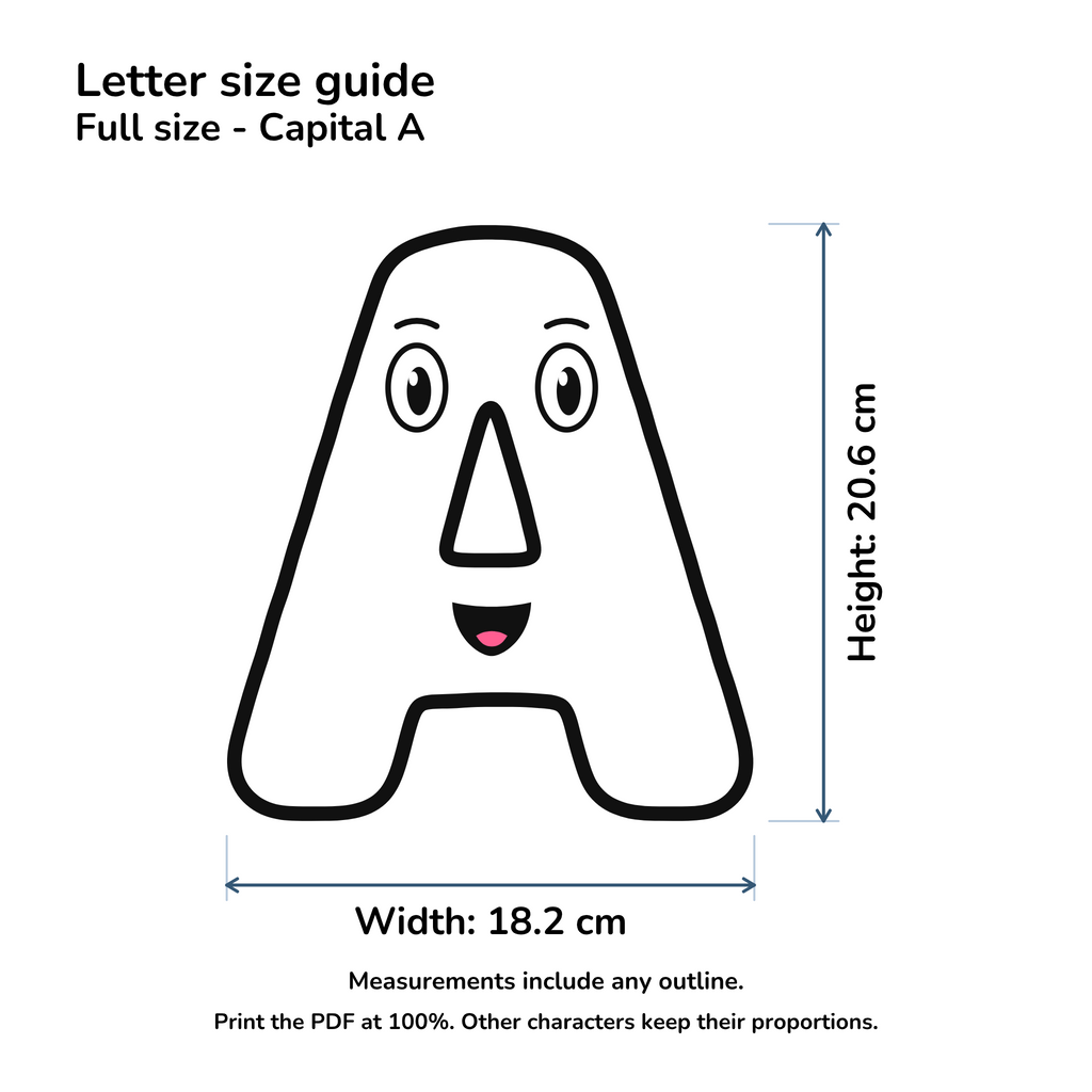 White Character Display Lettering Pack - Uppercase A–Z