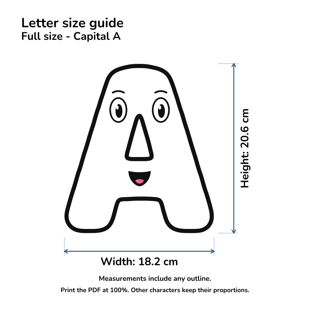White Character Display Lettering Pack - Uppercase A–Z