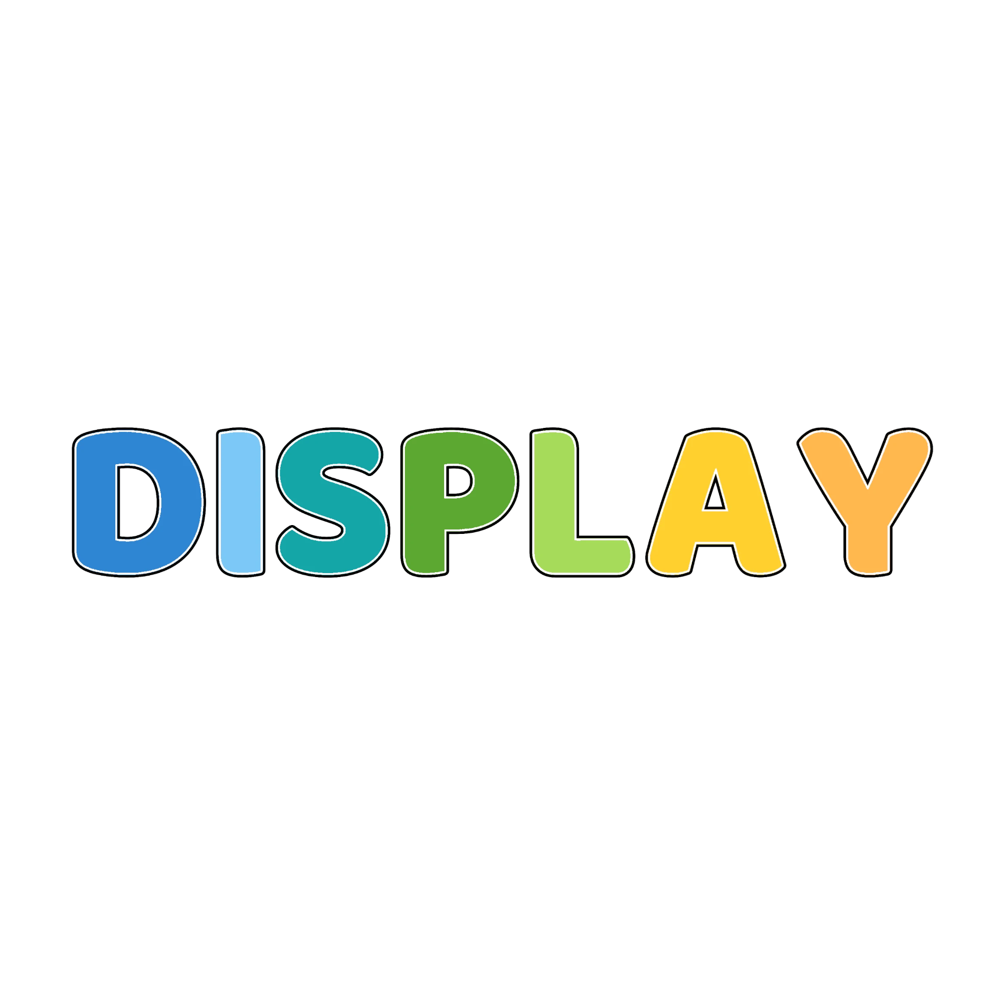 Colour Display Lettering Collection - Set 01 - 12 Uppercase A–Z Packs