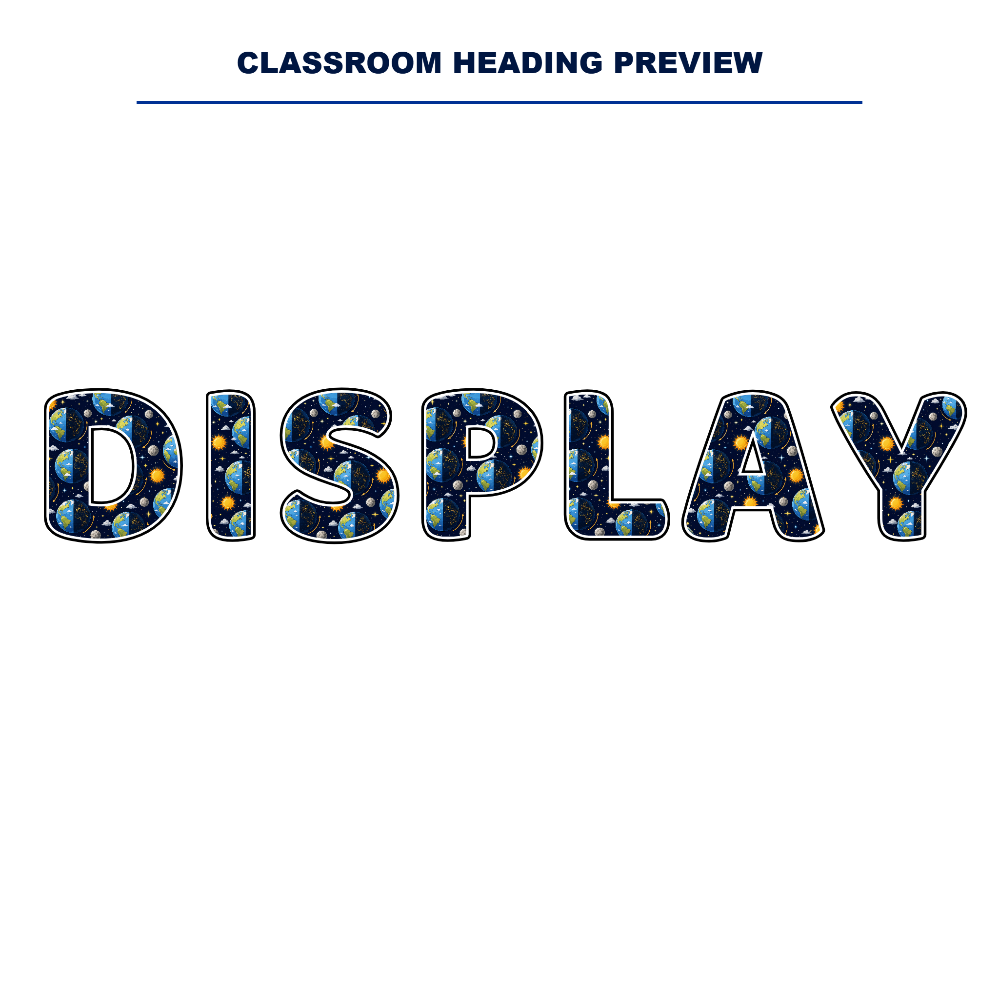 Day and Night Display Lettering Pack – Set 01 – Uppercase A–Z
