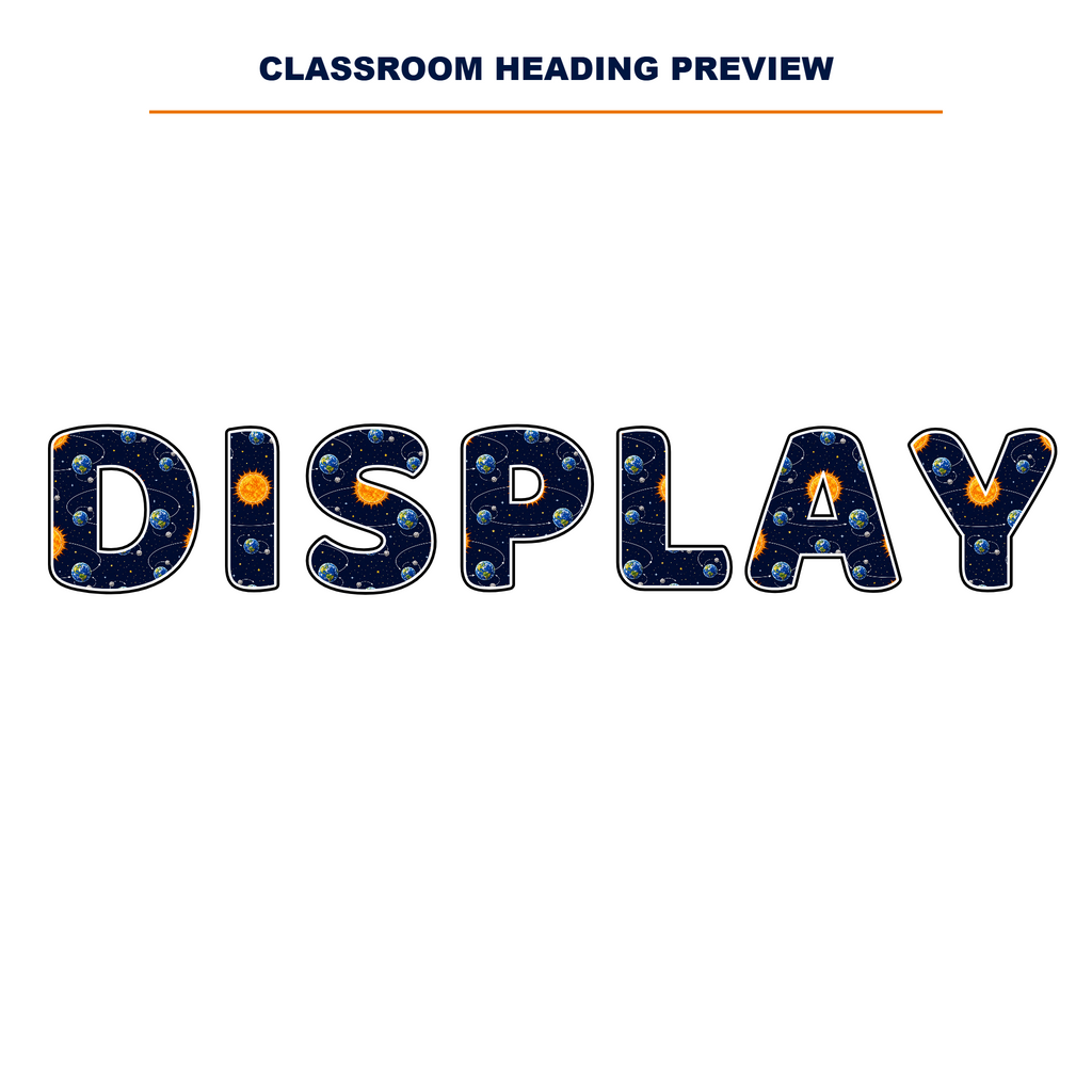 Orbits and Movement Display Lettering Pack – Set 01 – Uppercase A–Z