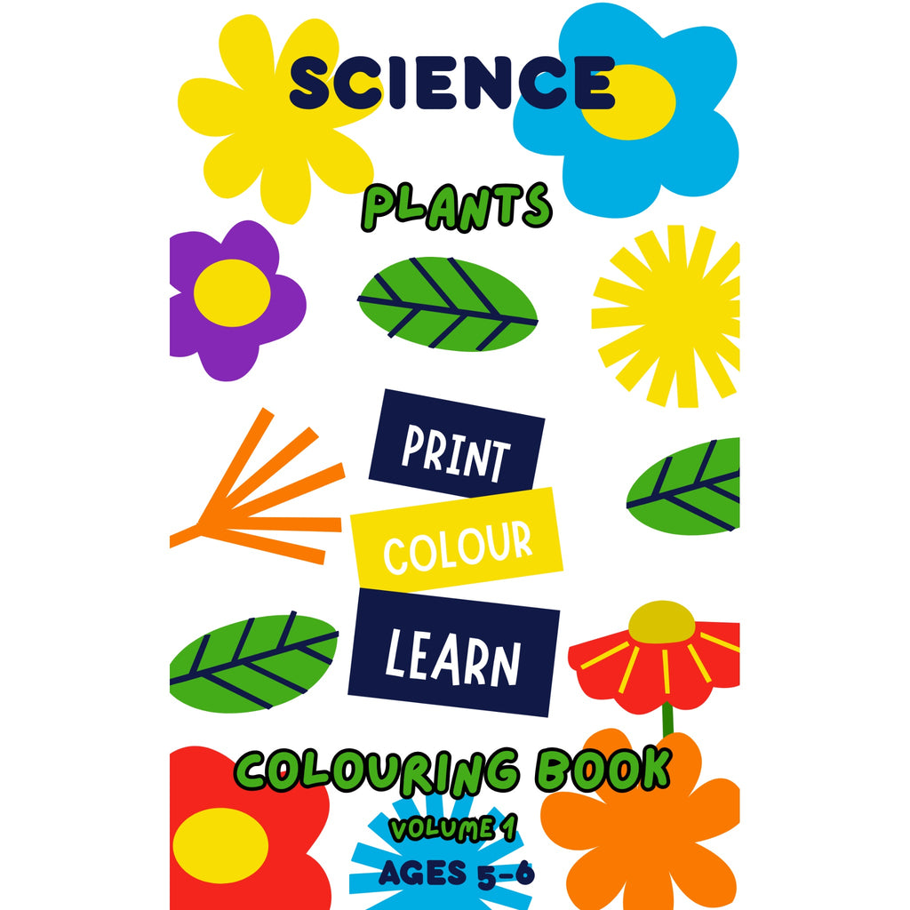 Year 1 Plants Science Colouring Book | Printable KS1 Classroom Activity | A4 PDF